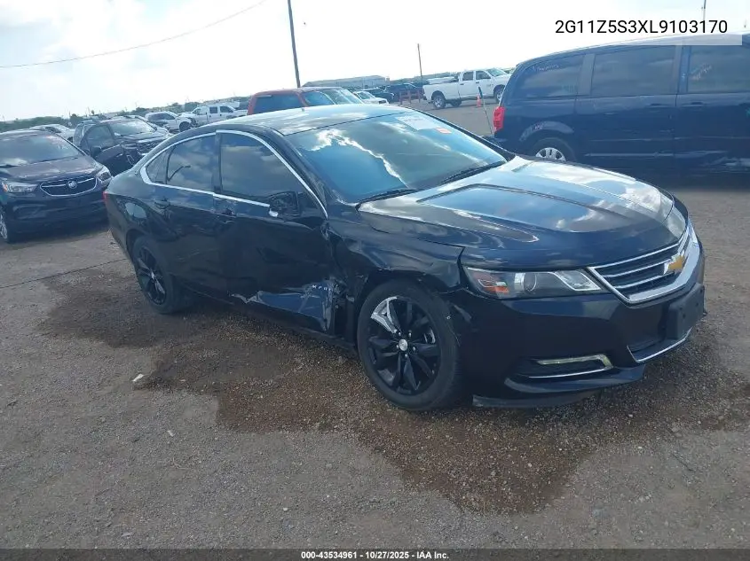 2G11Z5S3XL9103170 2020 Chevrolet Impala Fwd Lt