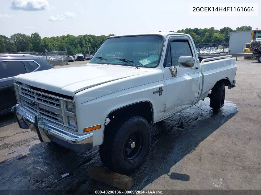 2GCEK14H4F1161664 1985 Chevrolet K10