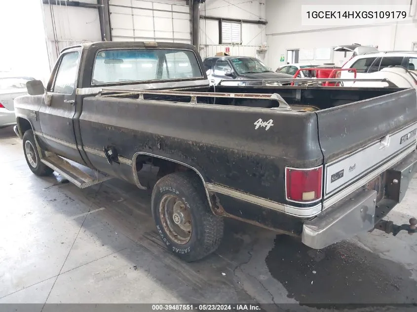 1GCEK14HXGS109179 1986 Chevrolet K10