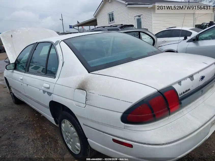 1998 Chevrolet Lumina VIN: 2G1WL52M7W9156431 Lot: 44448981
