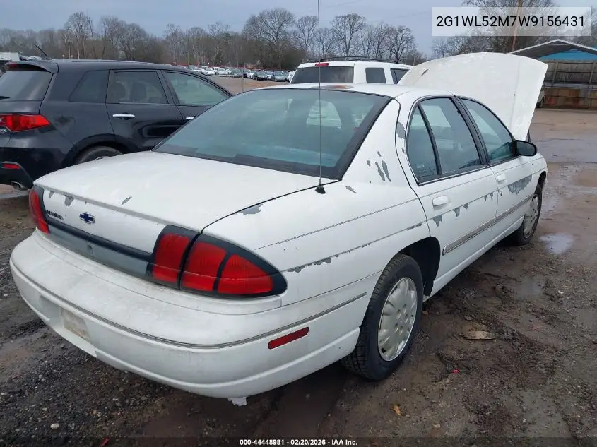 1998 Chevrolet Lumina VIN: 2G1WL52M7W9156431 Lot: 44448981