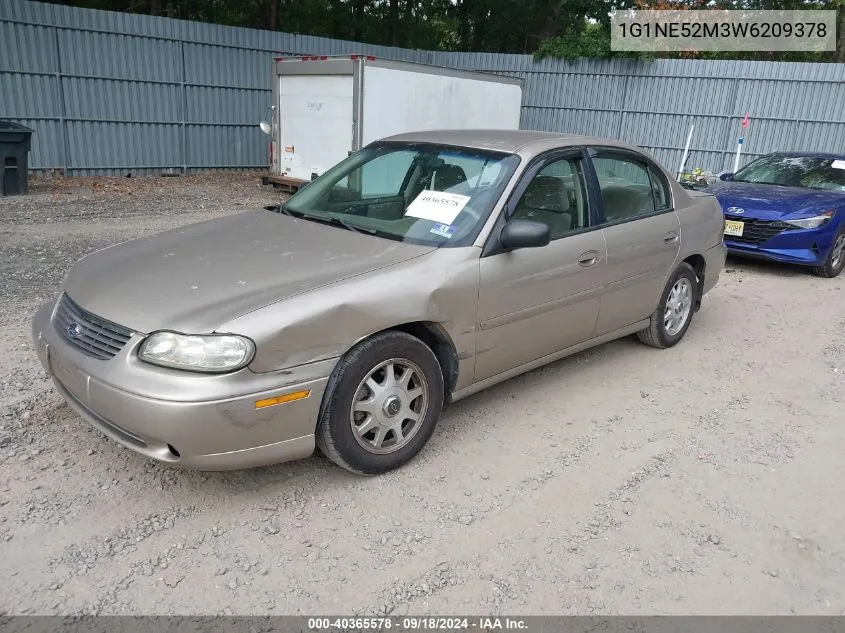 1998 Chevrolet Malibu Ls VIN: 1G1NE52M3W6209378 Lot: 40365578