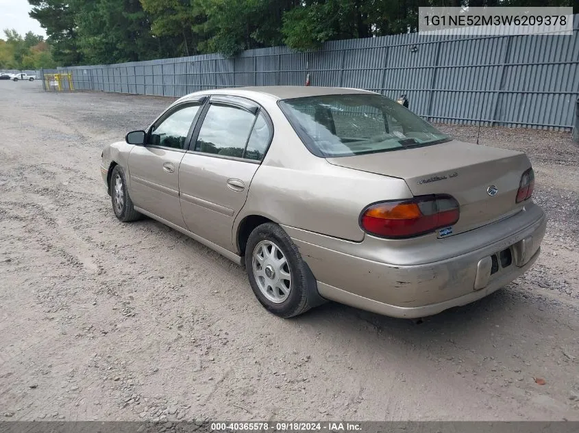 1998 Chevrolet Malibu Ls VIN: 1G1NE52M3W6209378 Lot: 40365578