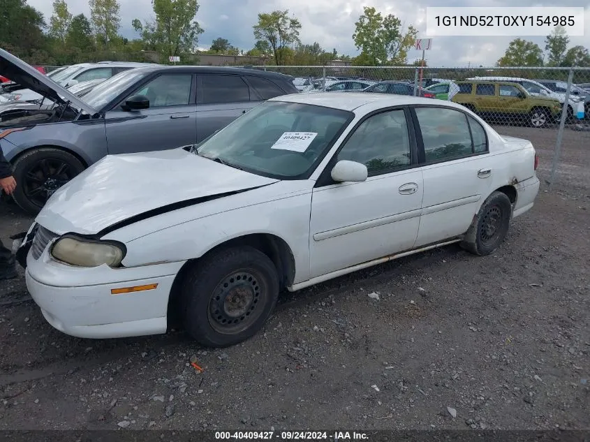 1999 Chevrolet Malibu VIN: 1G1ND52T0XY154985 Lot: 40409427