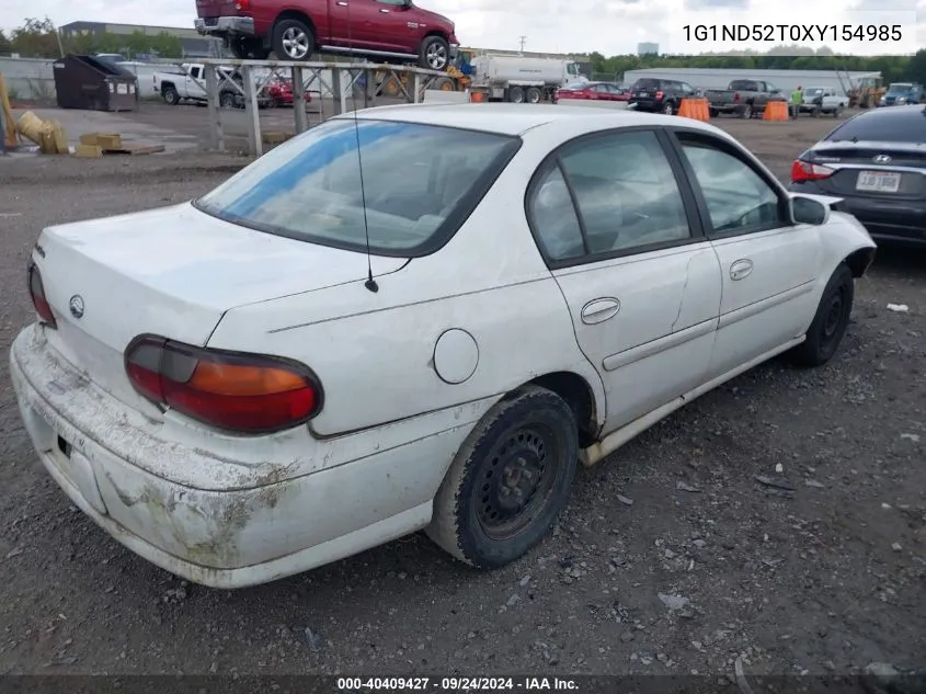 1999 Chevrolet Malibu VIN: 1G1ND52T0XY154985 Lot: 40409427