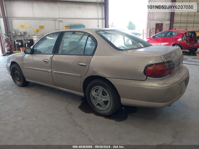 2000 Chevrolet Malibu VIN: 1G1ND52J9Y6207050 Lot: 40363808