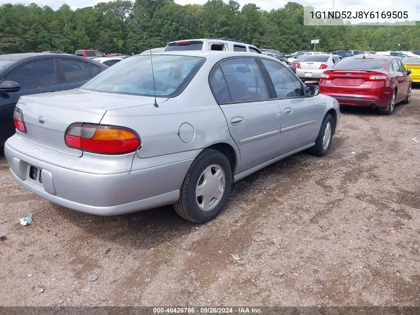 2000 Chevrolet Malibu VIN: 1G1ND52J8Y6169505 Lot: 40426786