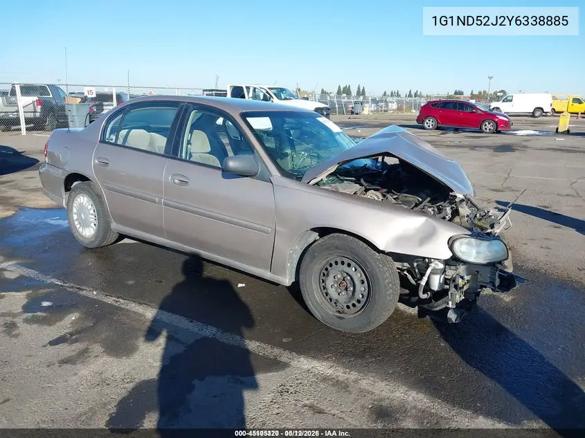 1G1ND52J2Y6338885 2000 Chevrolet Malibu