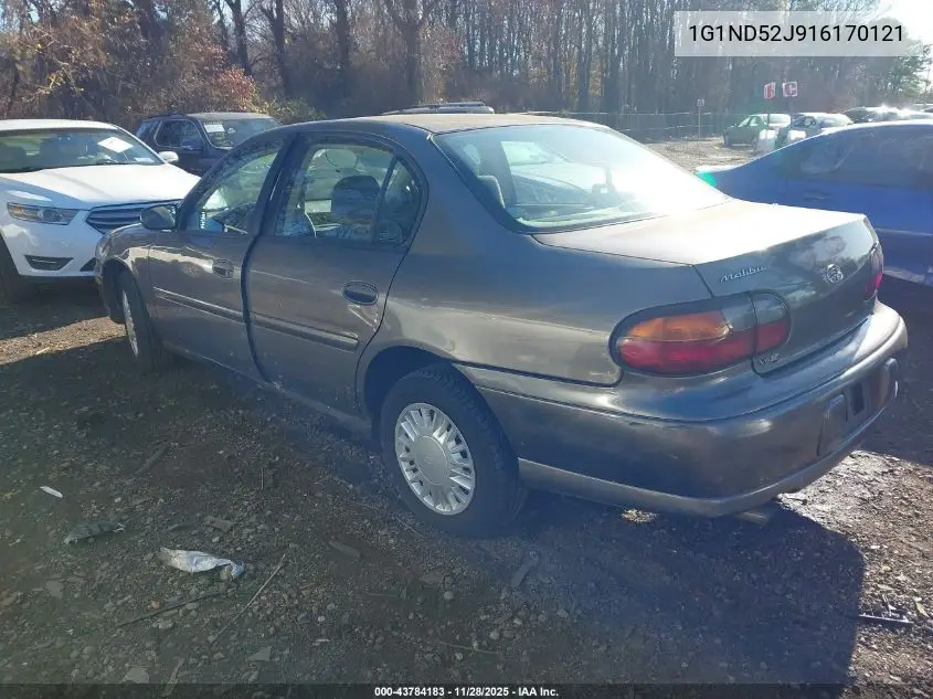 1G1ND52J916170121 2001 Chevrolet Malibu