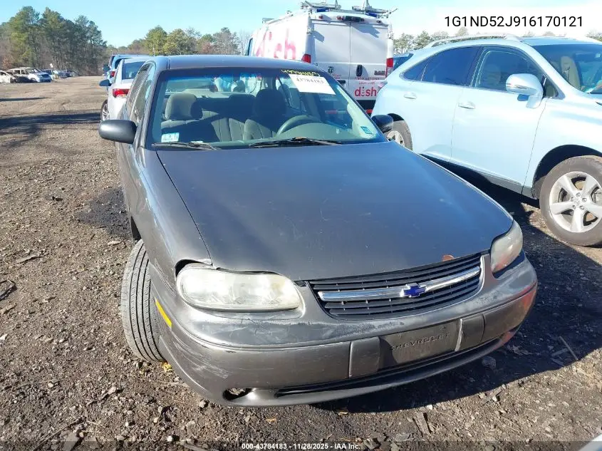 1G1ND52J916170121 2001 Chevrolet Malibu