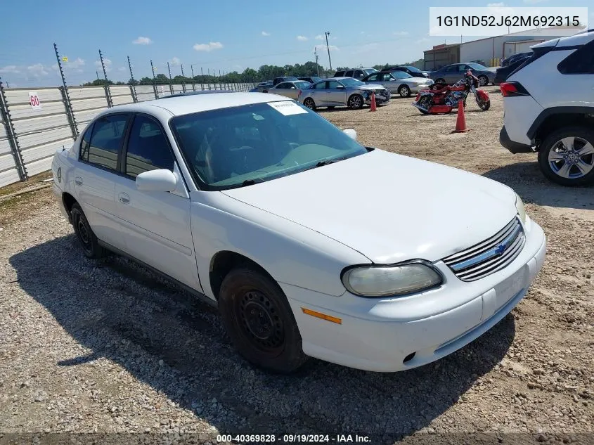 2002 Chevrolet Malibu VIN: 1G1ND52J62M692315 Lot: 40369828