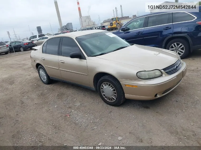 2002 Chevrolet Malibu VIN: 1G1ND52J72M542844 Lot: 40403348