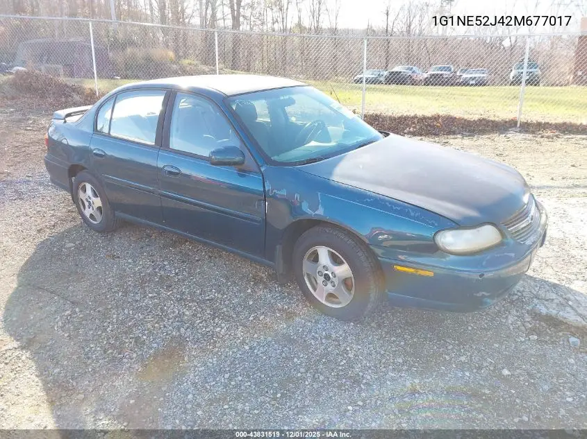 1G1NE52J42M677017 2002 Chevrolet Malibu Ls