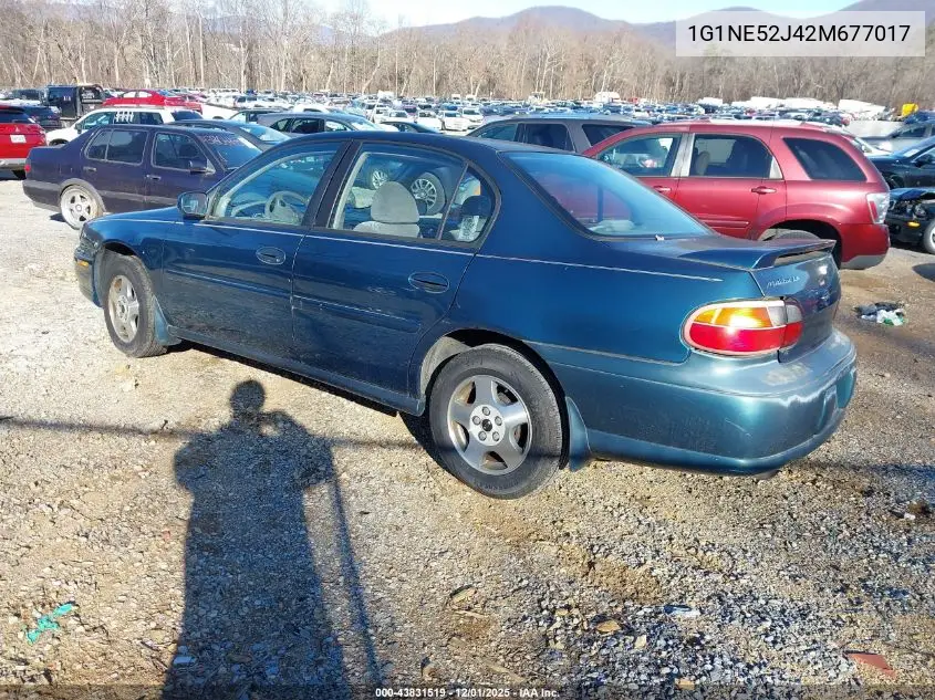 1G1NE52J42M677017 2002 Chevrolet Malibu Ls