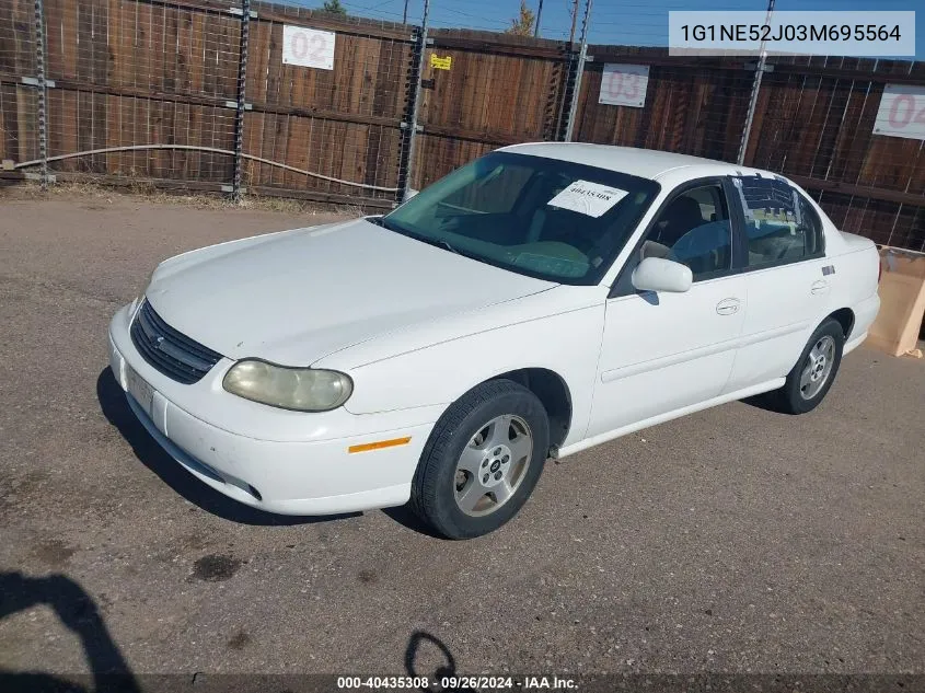 2003 Chevrolet Malibu Ls VIN: 1G1NE52J03M695564 Lot: 40435308