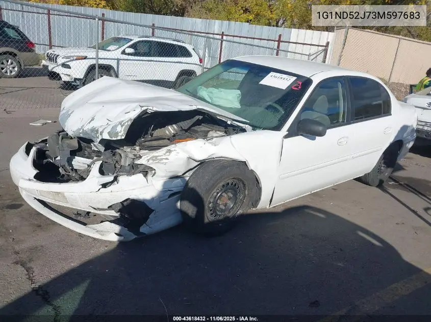 1G1ND52J73M597683 2003 Chevrolet Malibu