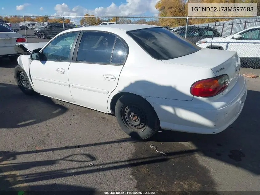 1G1ND52J73M597683 2003 Chevrolet Malibu
