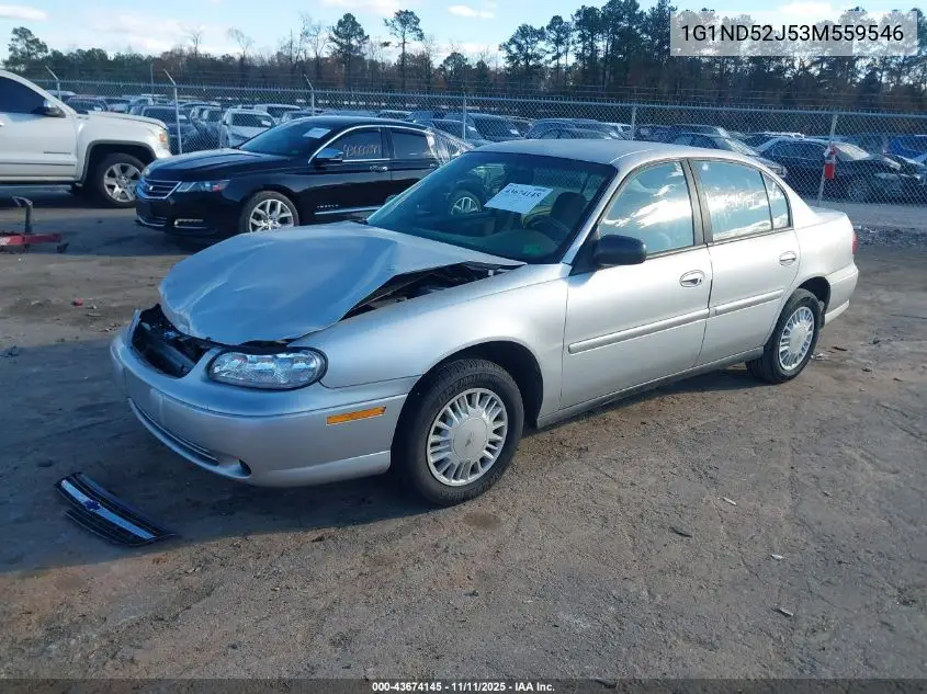 1G1ND52J53M559546 2003 Chevrolet Malibu