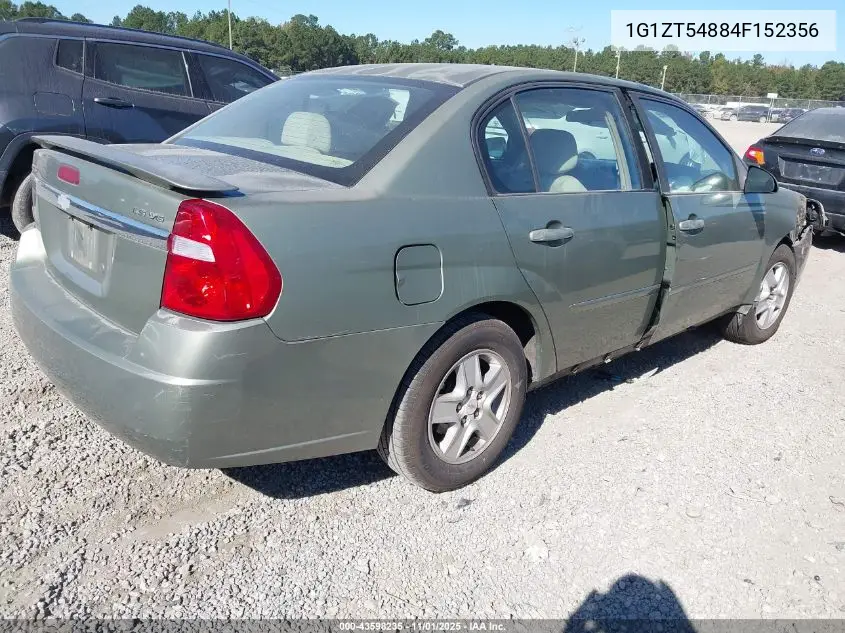1G1ZT54884F152356 2004 Chevrolet Malibu Ls