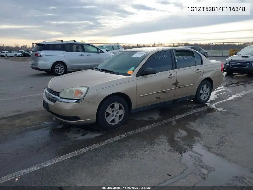 1G1ZT52814F116348 2004 Chevrolet Malibu Ls