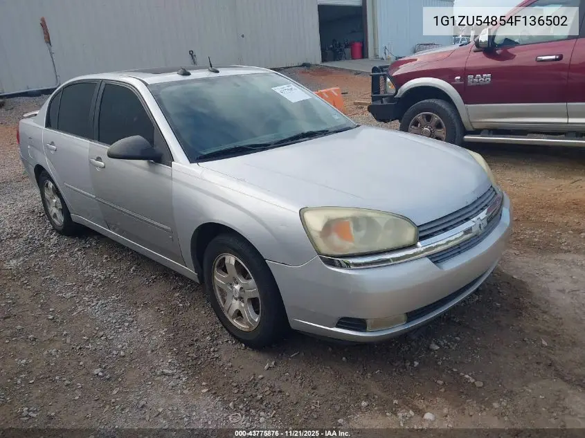1G1ZU54854F136502 2004 Chevrolet Malibu Lt