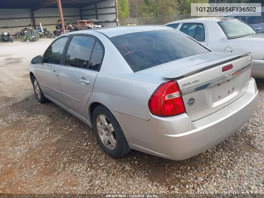 1G1ZU54854F136502 2004 Chevrolet Malibu Lt