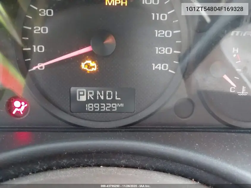 1G1ZT54804F169328 2004 Chevrolet Malibu Ls