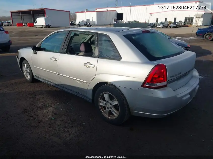 1G1ZT62804F217774 2004 Chevrolet Malibu Maxx Ls