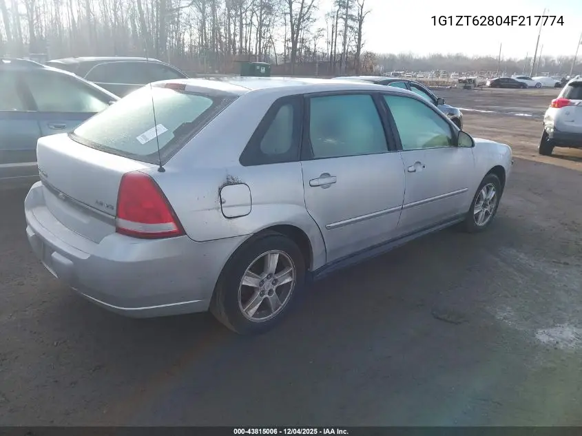 1G1ZT62804F217774 2004 Chevrolet Malibu Maxx Ls
