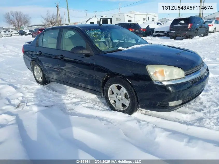 1G1ZU548X5F114674 2005 Chevrolet Malibu Lt