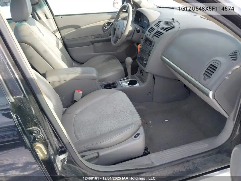 1G1ZU548X5F114674 2005 Chevrolet Malibu Lt