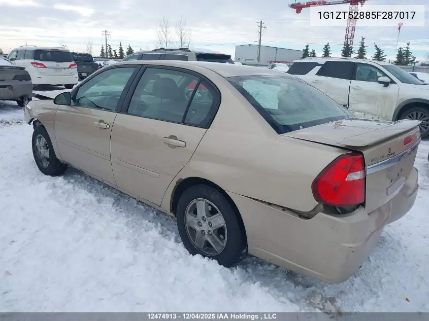 1G1ZT52885F287017 2005 Chevrolet Malibu Ls