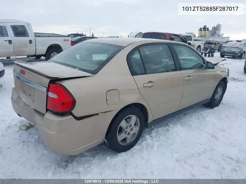 1G1ZT52885F287017 2005 Chevrolet Malibu Ls