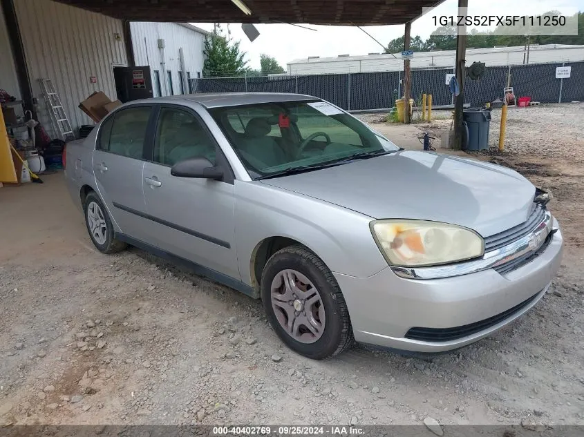 2005 Chevrolet Malibu VIN: 1G1ZS52FX5F111250 Lot: 40402769