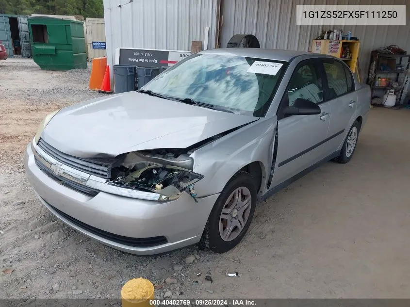 2005 Chevrolet Malibu VIN: 1G1ZS52FX5F111250 Lot: 40402769