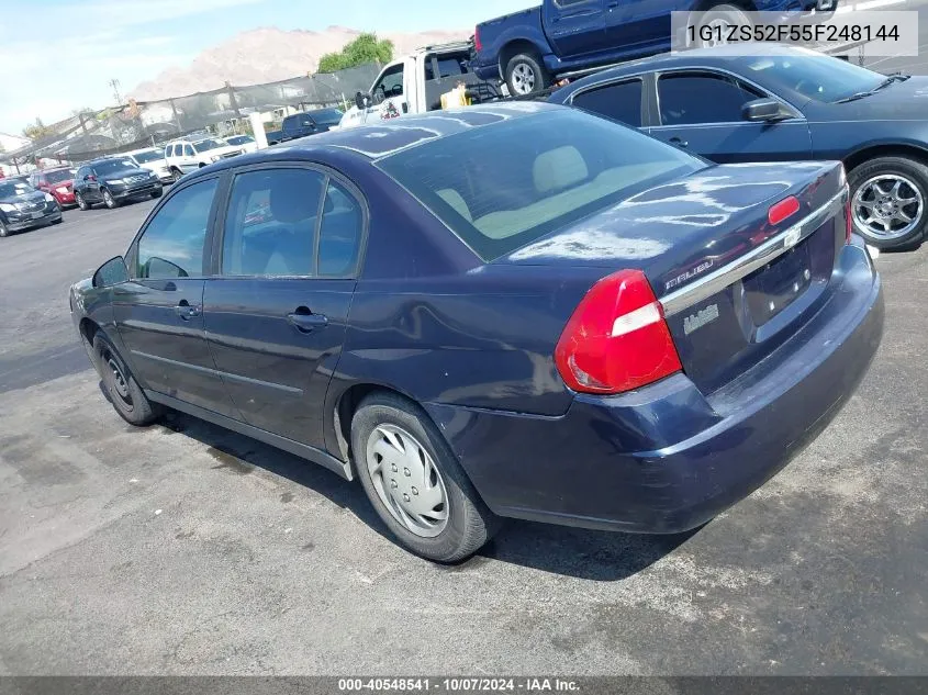 1G1ZS52F55F248144 2005 Chevrolet Malibu