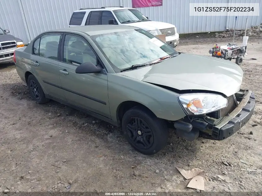 1G1ZS52F75F202234 2005 Chevrolet Malibu