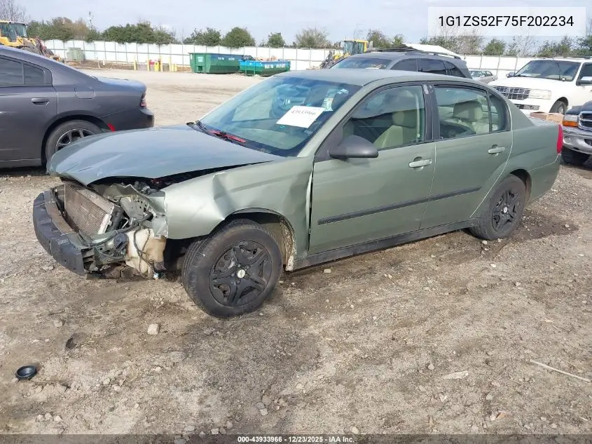 1G1ZS52F75F202234 2005 Chevrolet Malibu