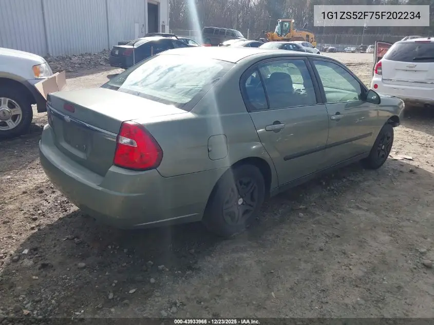 1G1ZS52F75F202234 2005 Chevrolet Malibu