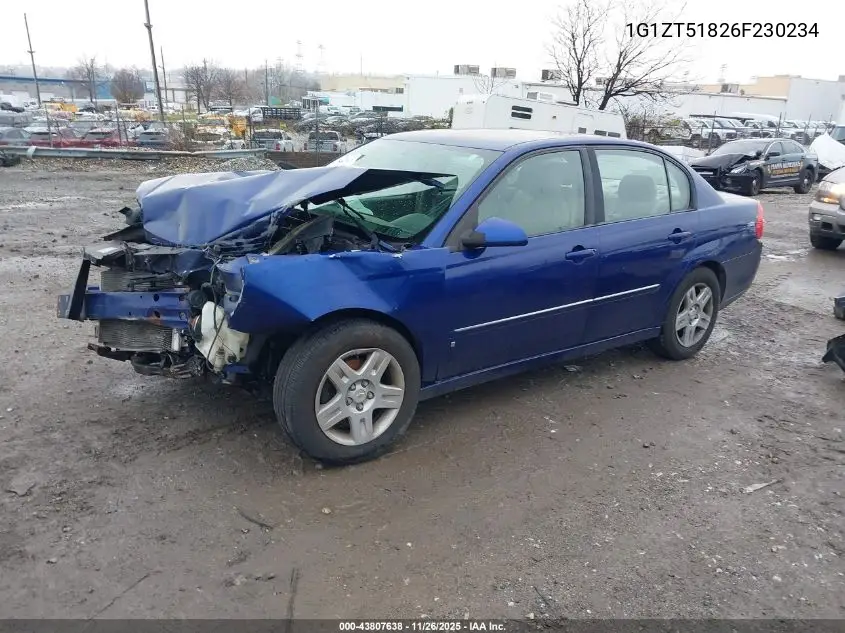 1G1ZT51826F230234 2006 Chevrolet Malibu Lt
