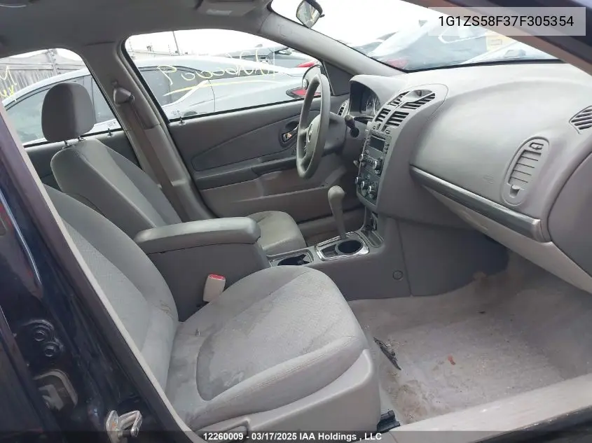 1G1ZS58F37F305354 2007 Chevrolet Malibu Ls