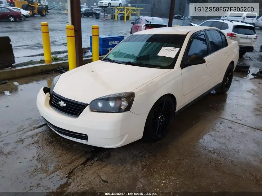 1G1ZS58F57F305260 2007 Chevrolet Malibu Ls