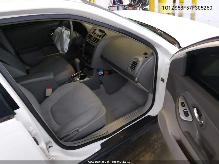 1G1ZS58F57F305260 2007 Chevrolet Malibu Ls