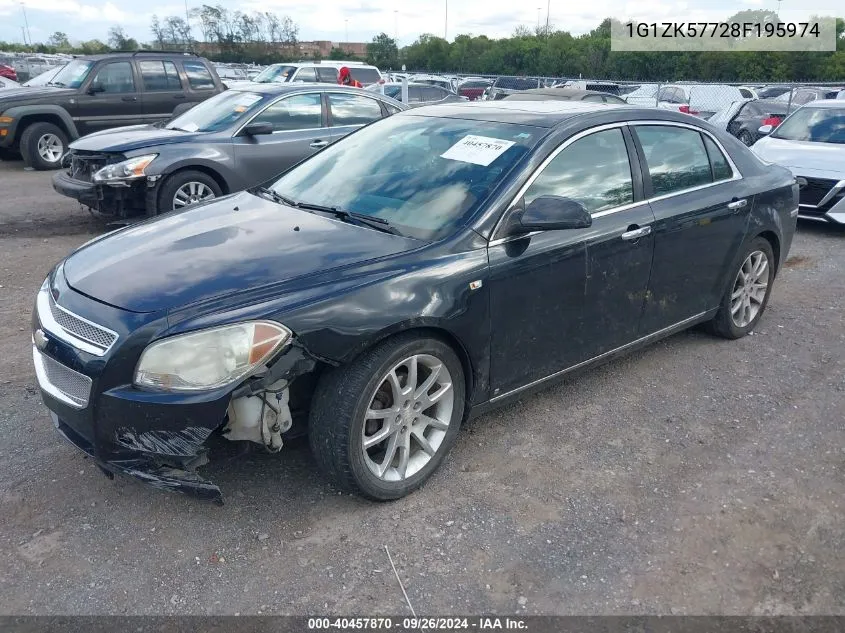 2008 Chevrolet Malibu Ltz VIN: 1G1ZK57728F195974 Lot: 40457870