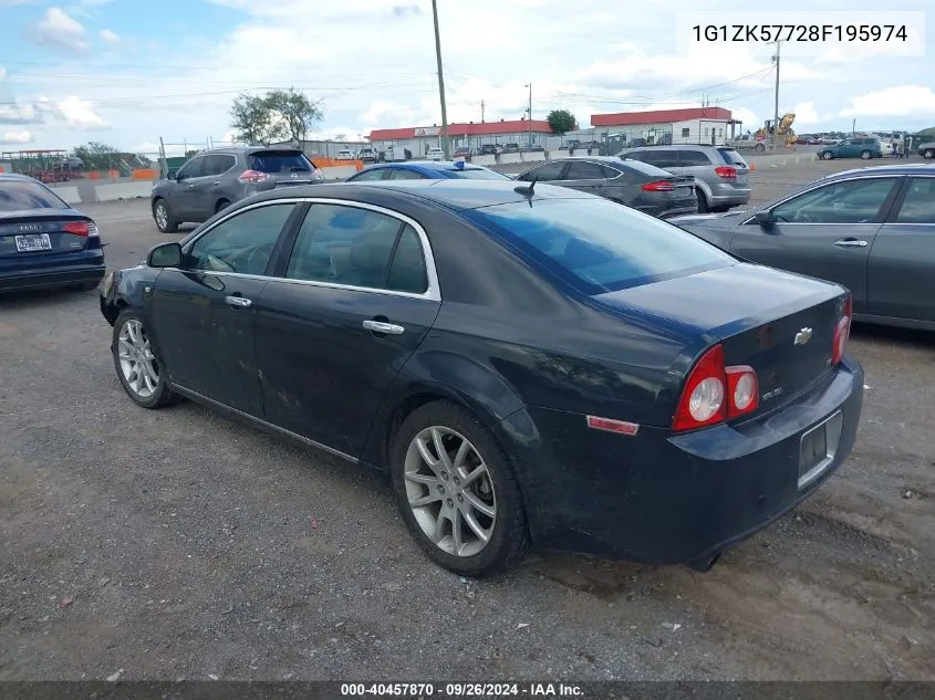 2008 Chevrolet Malibu Ltz VIN: 1G1ZK57728F195974 Lot: 40457870