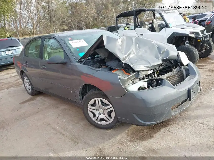 1G1ZS58F78F139020 2008 Chevrolet Malibu Classic Ls