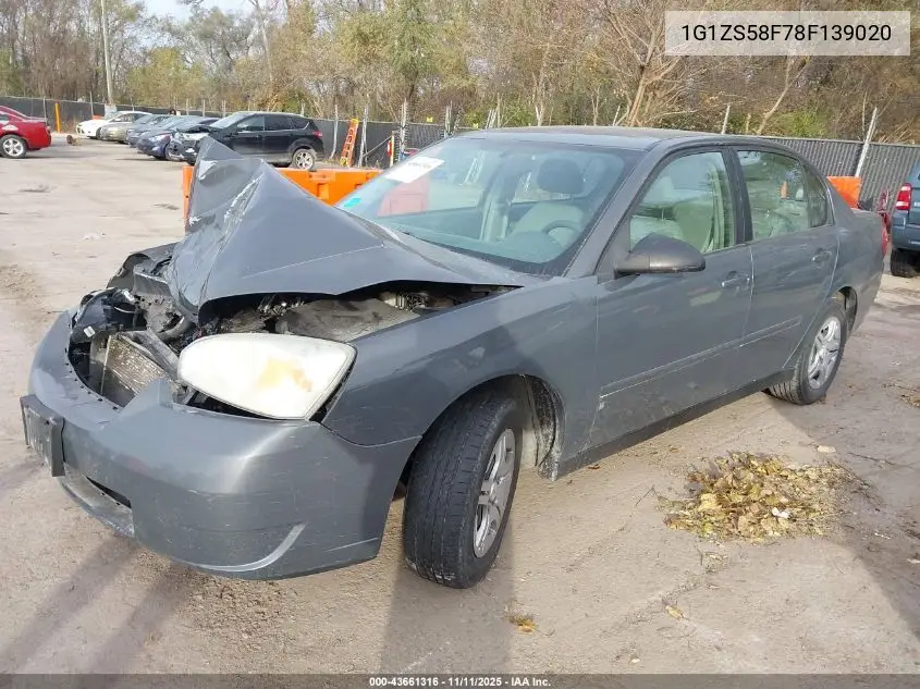 1G1ZS58F78F139020 2008 Chevrolet Malibu Classic Ls
