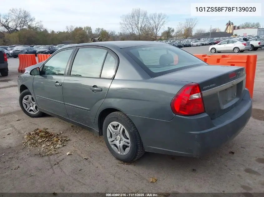 1G1ZS58F78F139020 2008 Chevrolet Malibu Classic Ls
