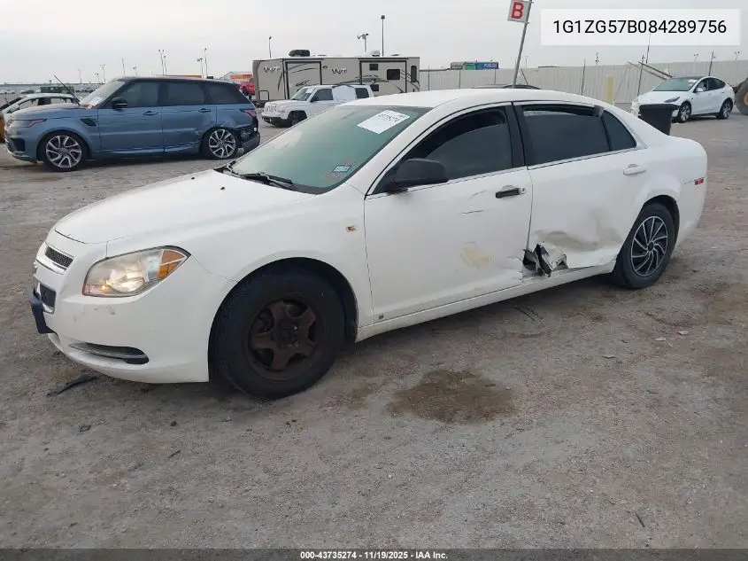 1G1ZG57B084289756 2008 Chevrolet Malibu Ls