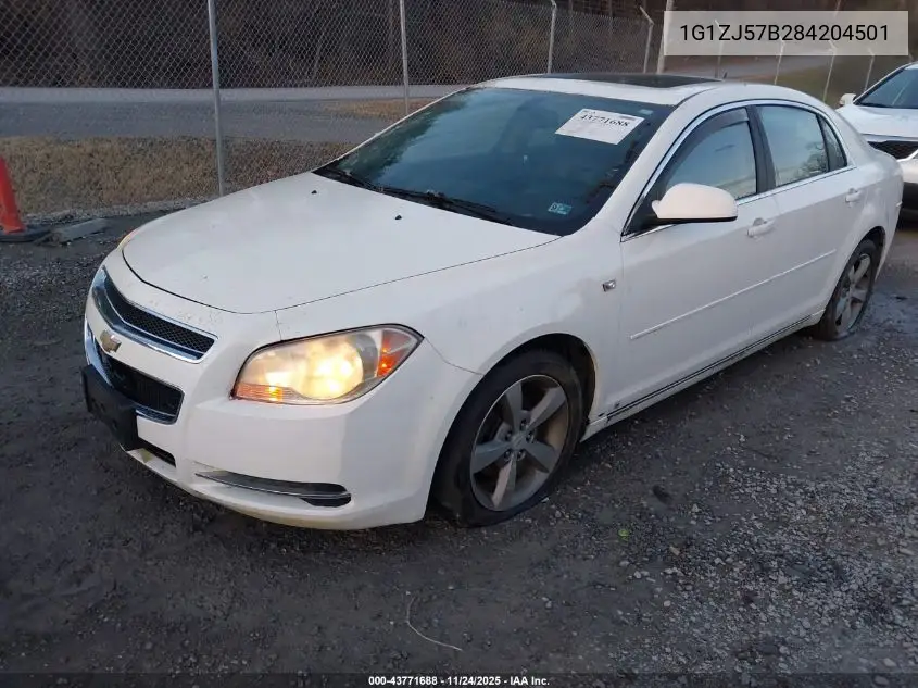 1G1ZJ57B284204501 2008 Chevrolet Malibu Lt